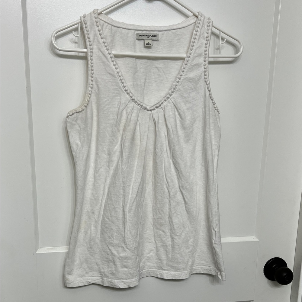 Banana Republic White Tank Top